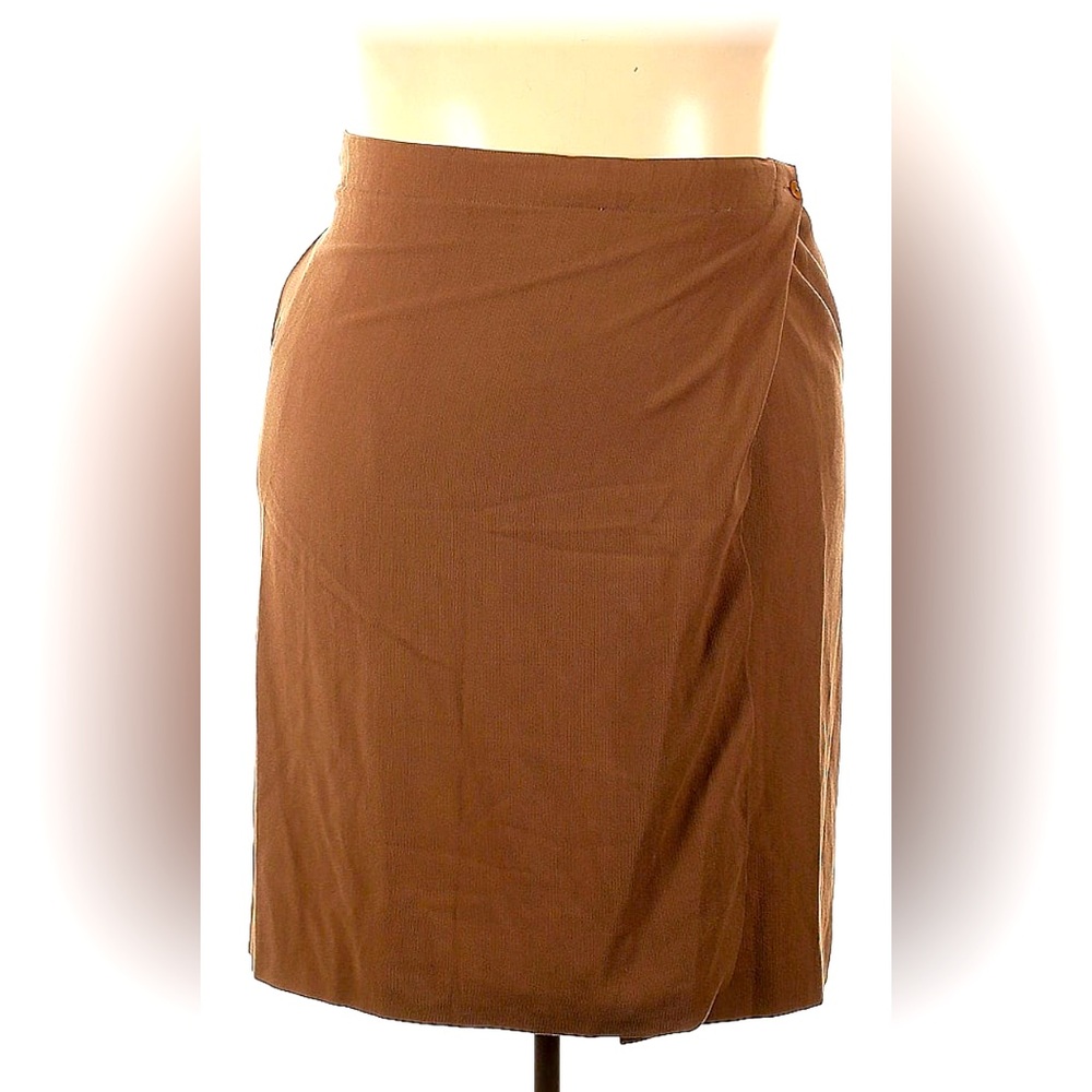 Giorgio Armani 40IT brown wrap pencil skirt